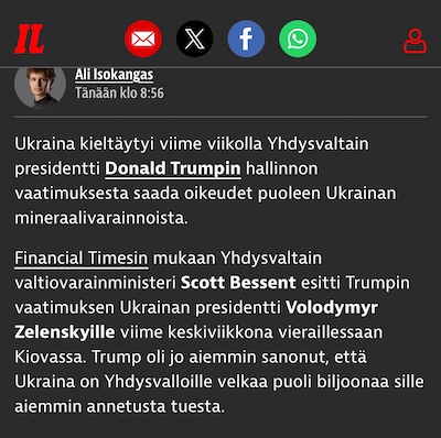 Ote Iltalehdestä