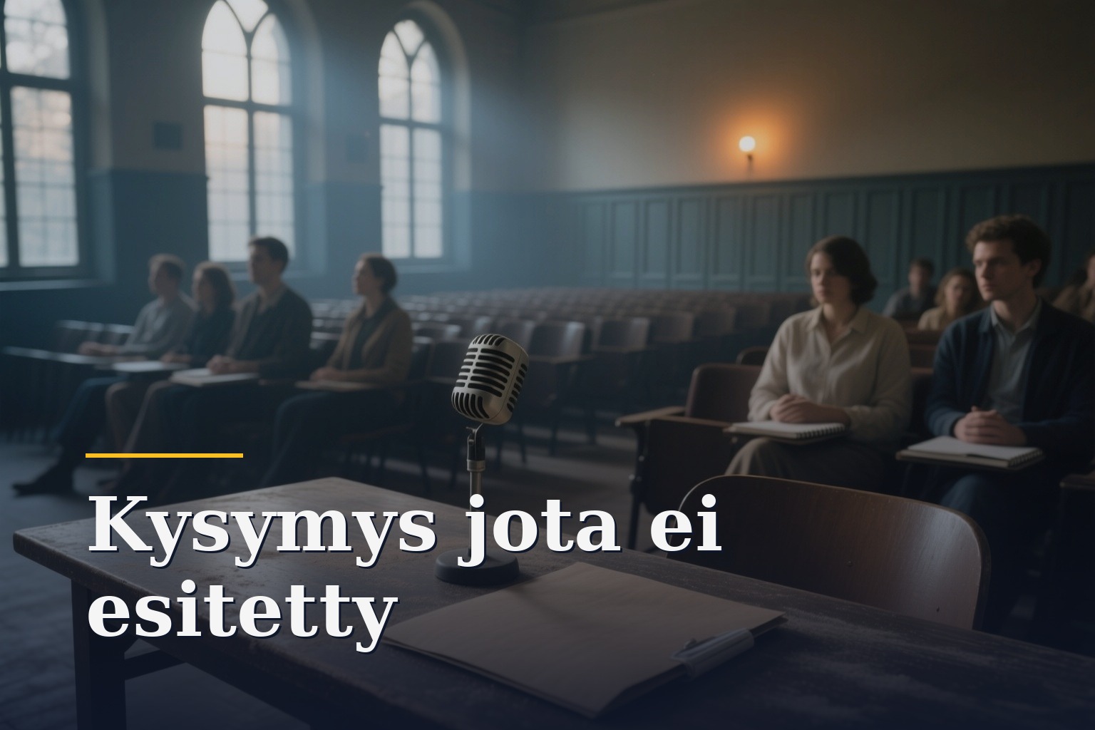Kysymys, jota ei esitetty, ei jää tietämättömyydeksi vaan muuttuu vähitellen siksi, mitä kaikki tietävät