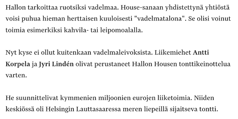 Talouselämä - ote artikkelista 1