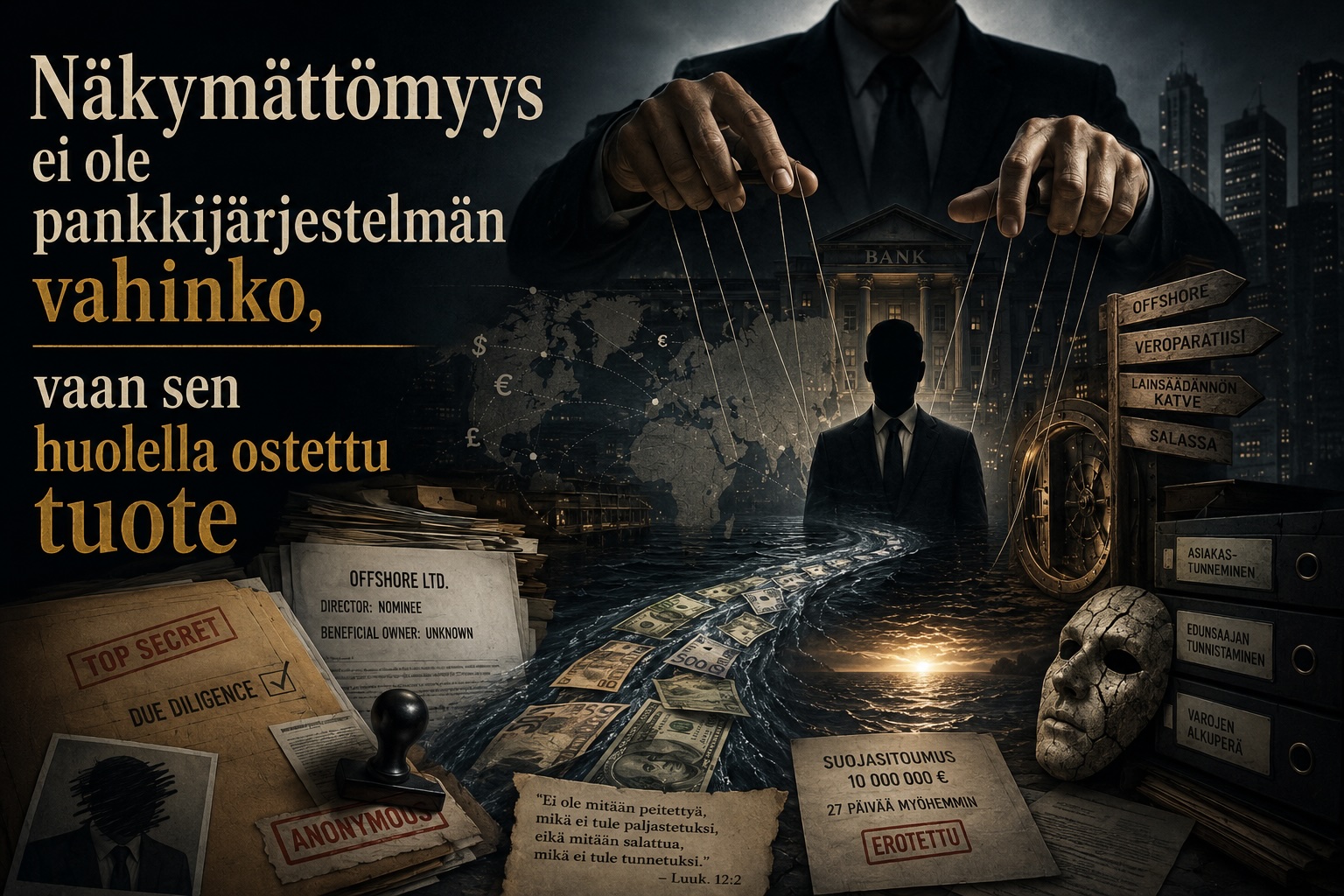 Näkymättömyys ei ole pankkijärjestelmän vahinko, vaan sen huolella ostettu tuote
