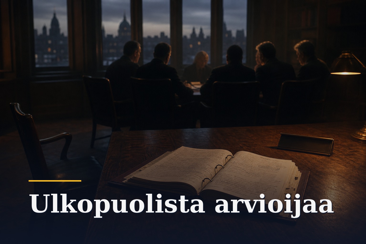 Pätevyys arvioida hankitaan vain kuulumalla, minkä tähden riippumattoman arvioijan vaatimus tyhjentää huoneen juuri vaikeimmissa asioissa