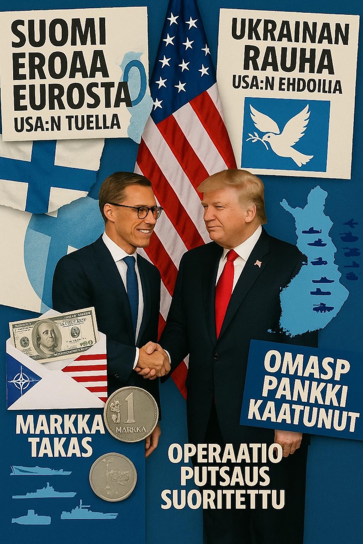 Suomen euroero, Ukrainan rauha, Suomen liitto USA:n kanssa ja uusi aika
