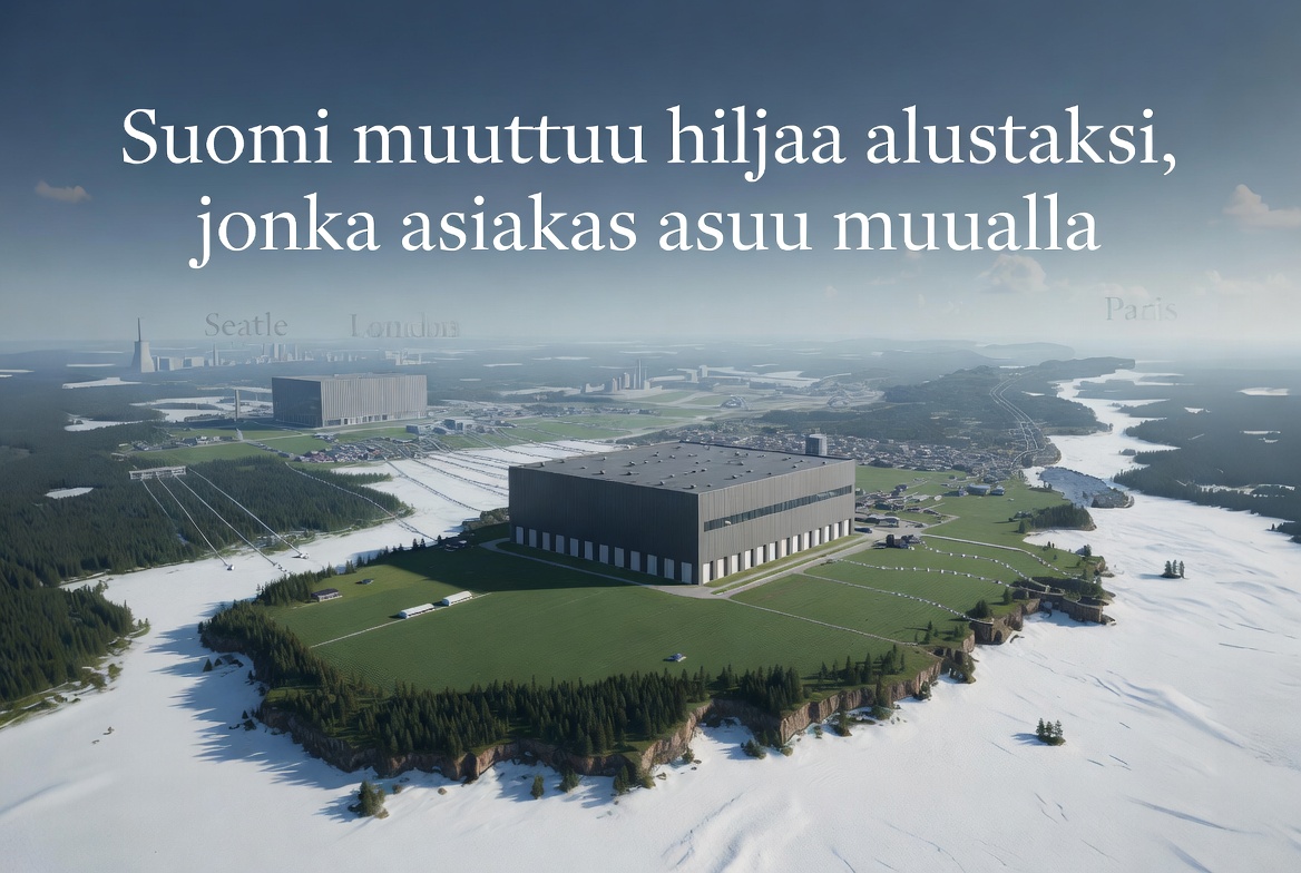 Suomi muuttuu hiljaa alustaksi, jonka asiakas asuu muualla