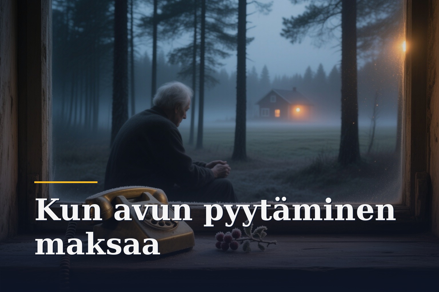 Suomalainen on oppinut olemaan vaivaksi vasta silloin, kun on jo liian myöhäistä olla vaivaksi