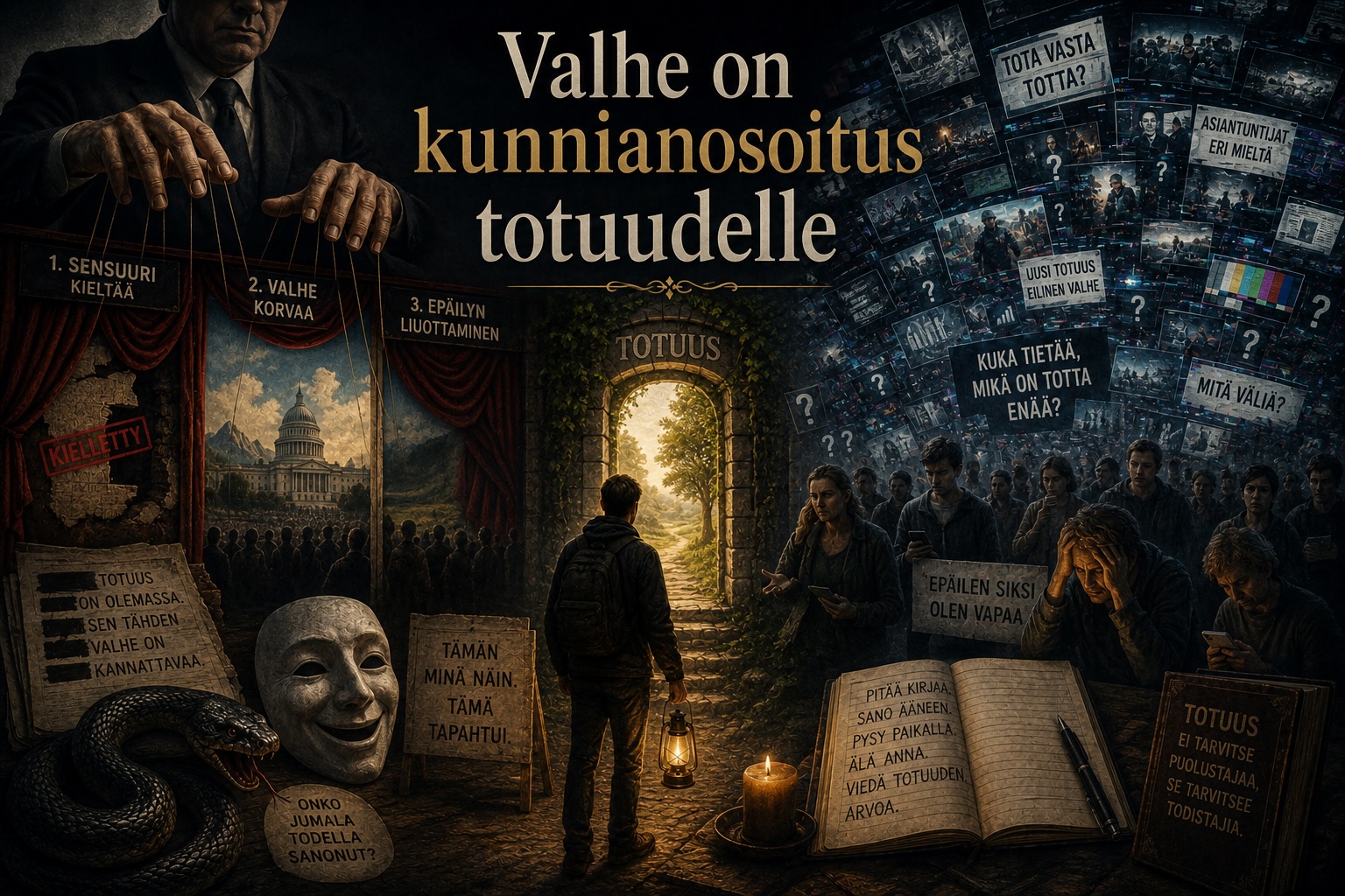 Valhe on kunnianosoitus totuudelle